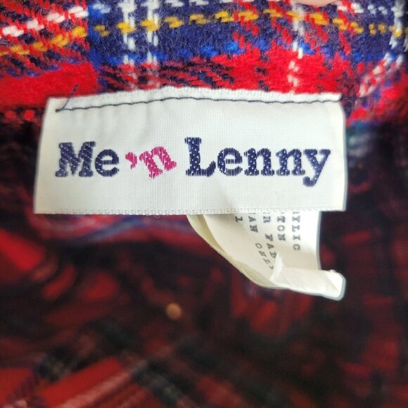 Vintage Pleated Tartan Plaid Wrap Skirt Size 6/8 26" Fringe Midi Long Red Long - Picture 6 of 7